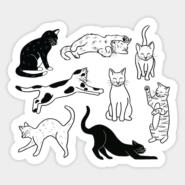 Cat Lover Sticker by Megan Roy